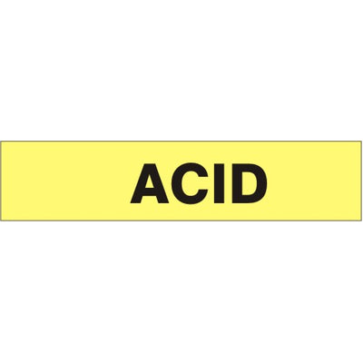 ACID PERFORATED ROLL PIPE MARKER - ACID PERFORATED ROLL PIPE MARKER, 2”X18Y, Adhesive Vinyl
