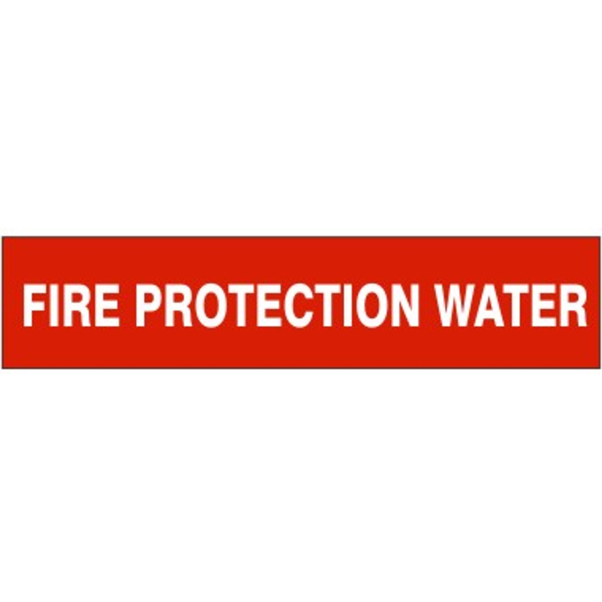FIRE PROTECTION WATER  PERFORATED ROLL PIPE MARKER - FIRE PROTECTION WATER  PERFORATED ROLL PIPE MARKER, 2”X18Y, Adhesive Vinyl