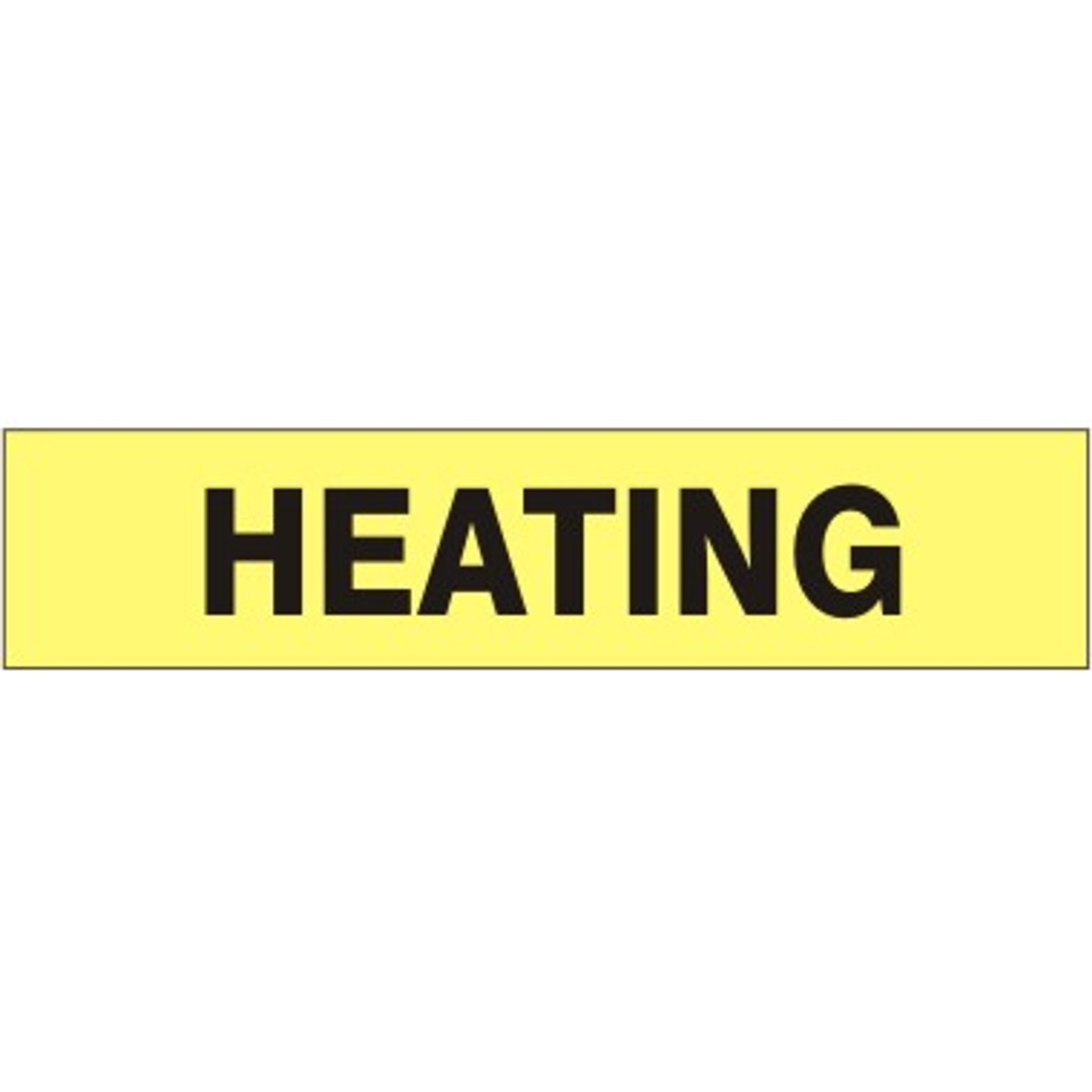 HEATING   PERFORATED ROLL PIPE MARKER - HEATING   PERFORATED ROLL PIPE MARKER, 2”X18Y, Adhesive Vinyl
