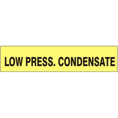 LO-PRESSURE CONDENSATE   PERFORATED ROLL PIPE MARKER - LO-PRESSURE CONDENSATE   PERFORATED ROLL PIPE MARKER, 2”X18Y, Adhesive Vinyl
