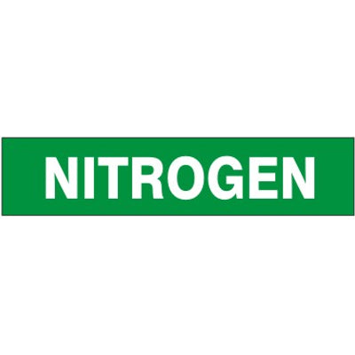 NITROGEN   PERFORATED ROLL PIPE MARKER - NITROGEN   PERFORATED ROLL PIPE MARKER, 1”X18Y, Adhesive Vinyl