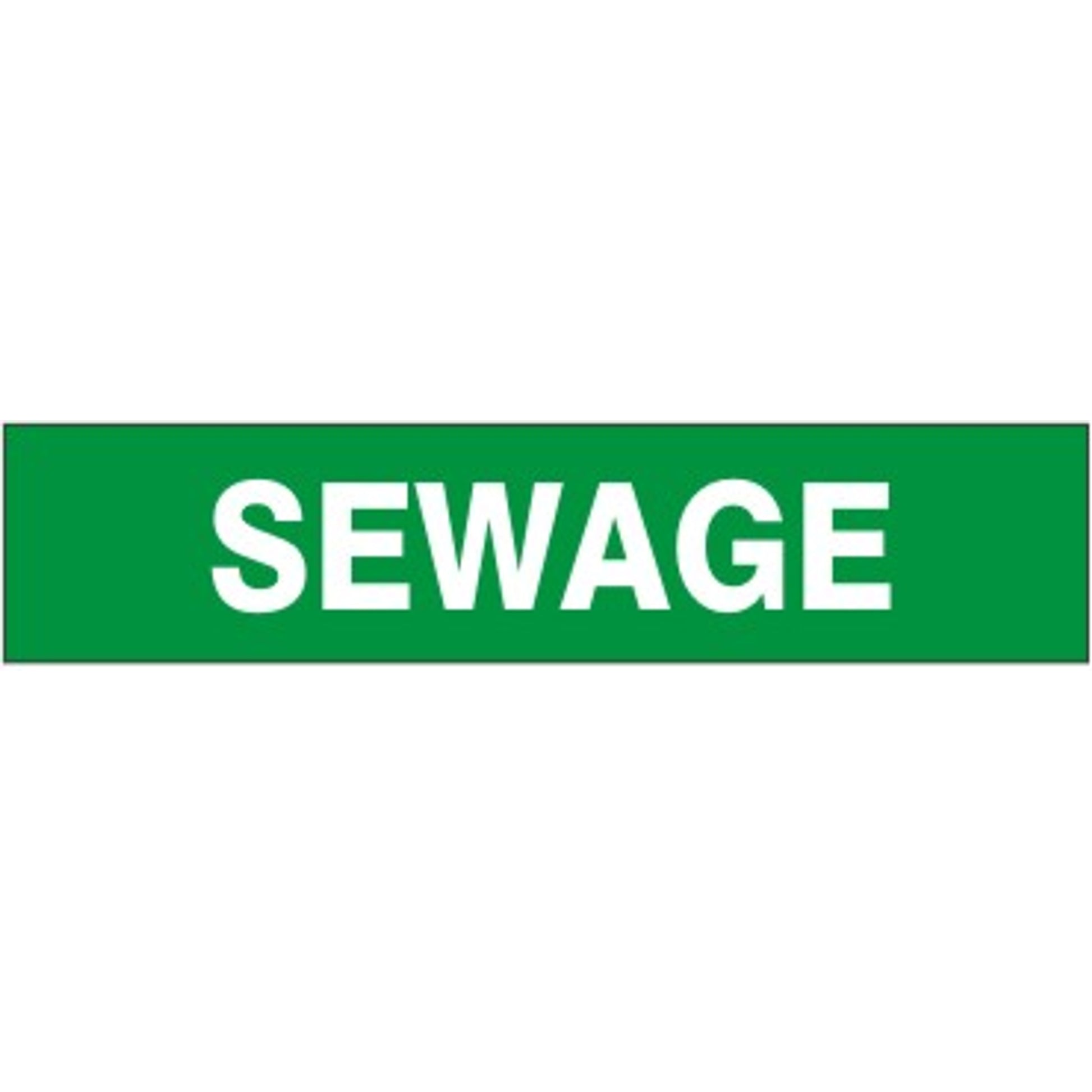 SEWAGE  PERFORATED ROLL PIPE MARKER - SEWAGE  PERFORATED ROLL PIPE MARKER, 2”X18Y, Adhesive Vinyl