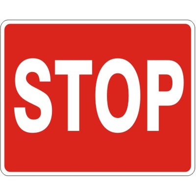 STOP  OSHA STANDARD 1910.110  1910.261 23 y 28 31 32 - STOP  OSHA STANDARD 1910.110  1910.261 23 y 28 31 32, 12X15, Aluminum (.080) EGP Reflective