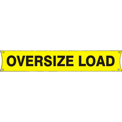 OVERSIZE LOAD BANNER - OVERSIZE LOAD BANNER, 18X84, Banner