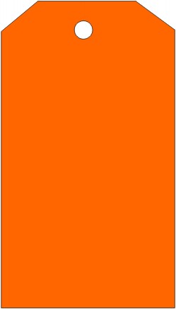 BLANK ORANGE TAGS