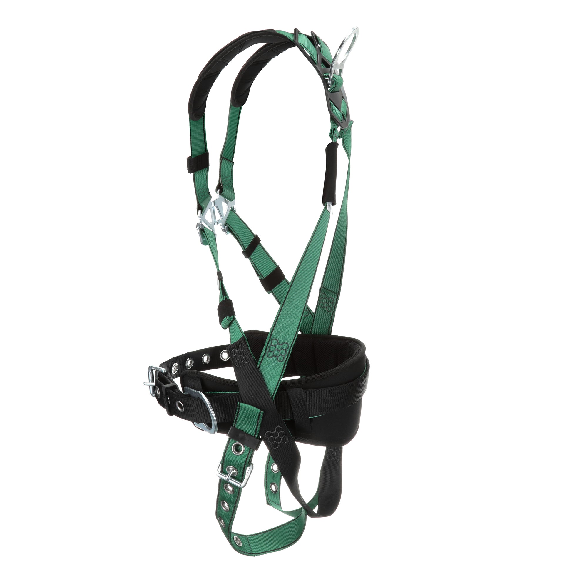 MSA V-FORM Construction Harness w/Back & Side D-Rings - Tongue Buckle Leg Straps - Shoulder Padding - Extra Large - 10197365