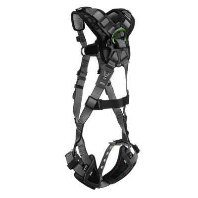 MSA V-FIT Harness w/Back & Front D-Rings - Tongue Buckle Leg Straps - Shoulder Padding - Standard - 10194893