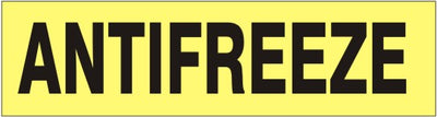 ANTIFREEZE PRESSURE SENSITIVE DECAL