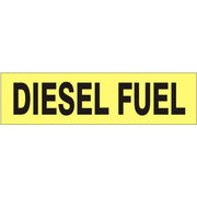 DIESEL FUEL PRESSURE SENSITIVE DECAL - DIESEL FUEL PRESSURE SENSITIVE DECAL, 2.25x9, Adhesive Vinyl