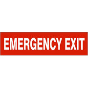 EMERGENCY EXIT - EMERGENCY EXIT, 2.25x9, Adhesive Vinyl