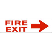 FIRE EXIT RIGHT ARROW - FIRE EXIT RIGHT ARROW, 2.25x9, Adhesive Vinyl