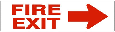 FIRE EXIT RIGHT ARROW