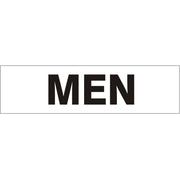 MEN PRESSURE SENSITIVE DECAL - MEN PRESSURE SENSITIVE DECAL, 2.25x9, Adhesive Vinyl