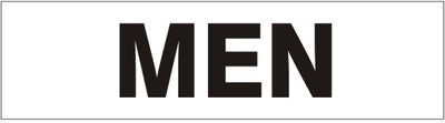MEN PRESSURE SENSITIVE DECAL