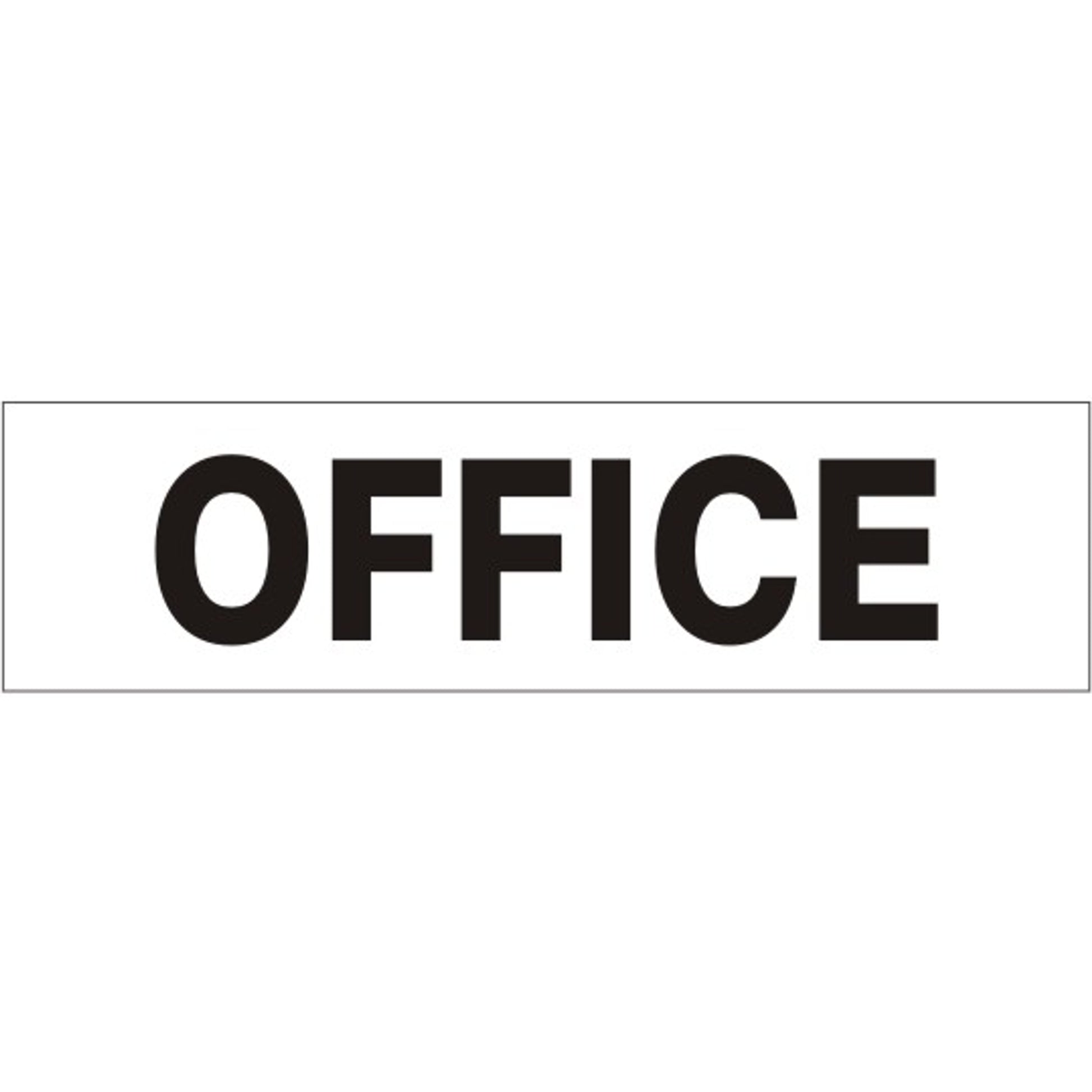OFFICE PRESSURE SENSITIVE DECAL - OFFICE PRESSURE SENSITIVE DECAL, 2.25x9, Adhesive Vinyl