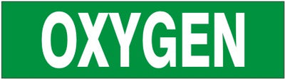 OXYGEN PRESSURE SENSITIVE DECAL