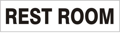 REST ROOM PRESSURE SENSITIVE DECAL