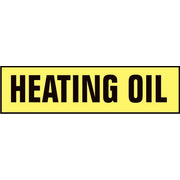 HEATING OIL PRESSURE SENSITIVE DECAL - HEATING OIL PRESSURE SENSITIVE DECAL, 2.25x9, Adhesive Vinyl