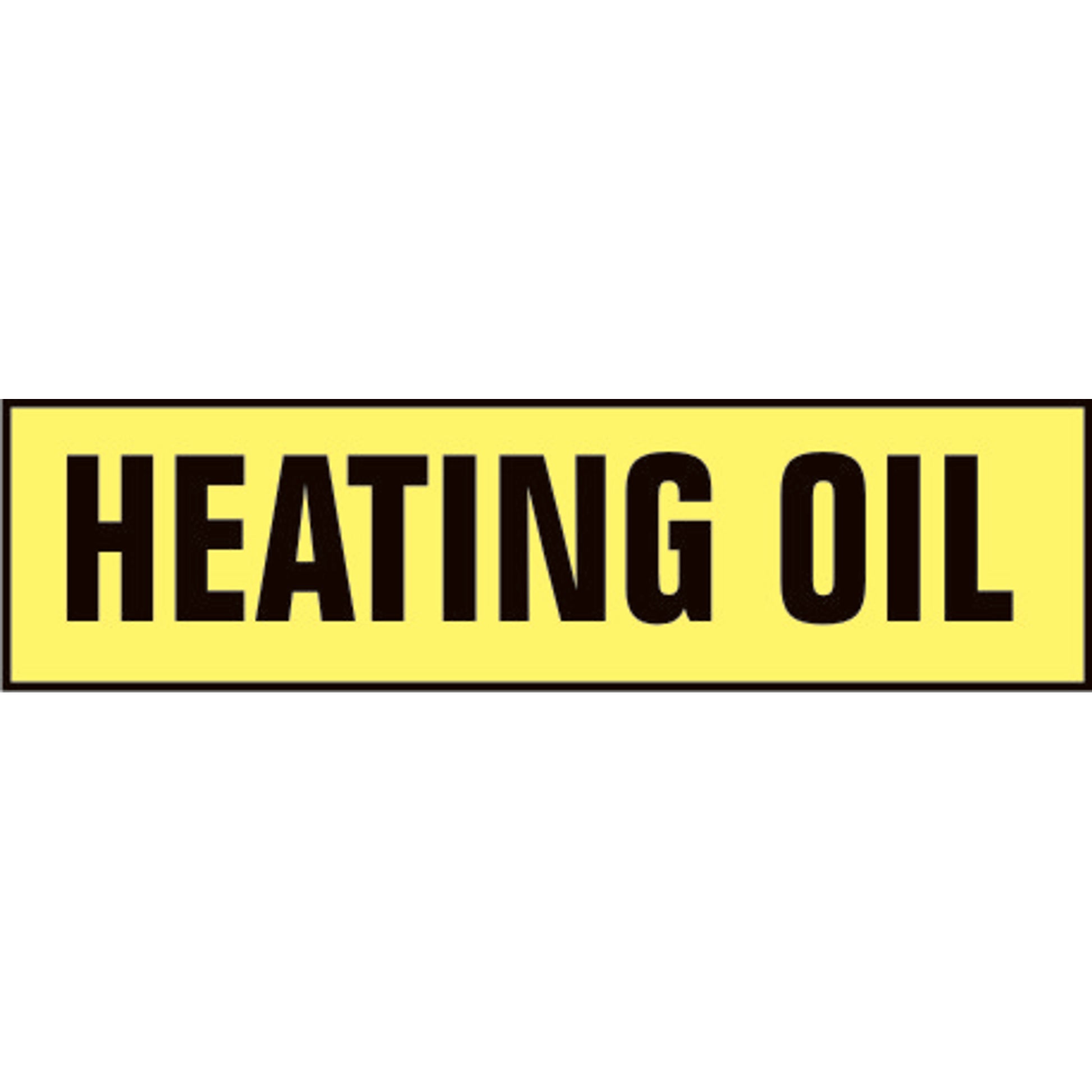 HEATING OIL PRESSURE SENSITIVE DECAL - HEATING OIL PRESSURE SENSITIVE DECAL, 2.25x9, Adhesive Vinyl