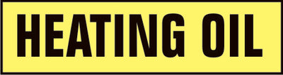 HEATING OIL PRESSURE SENSITIVE DECAL