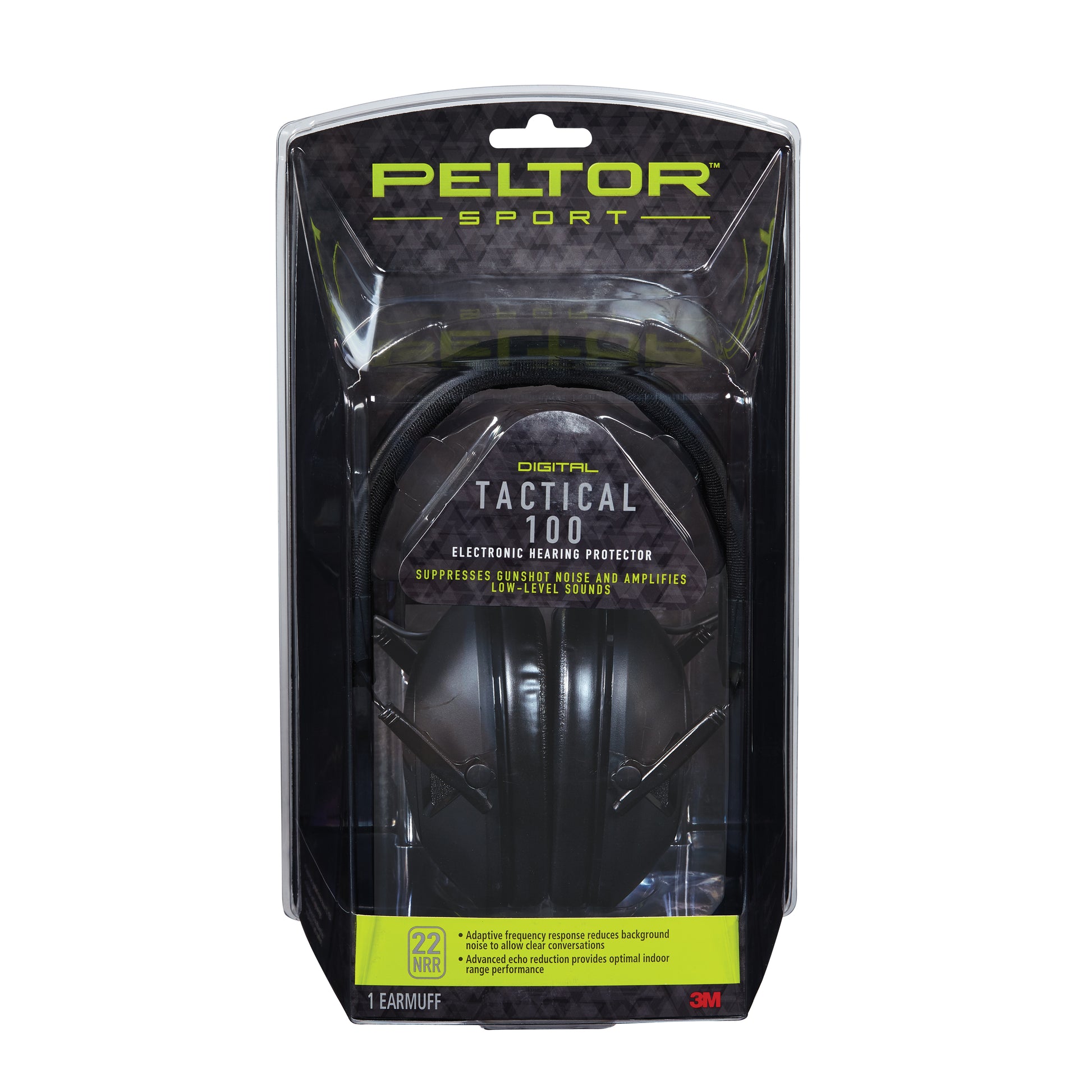 Peltor Sport Tactical 100 Electronic Hearing Protector - 4/CV - TAC100-OTH
