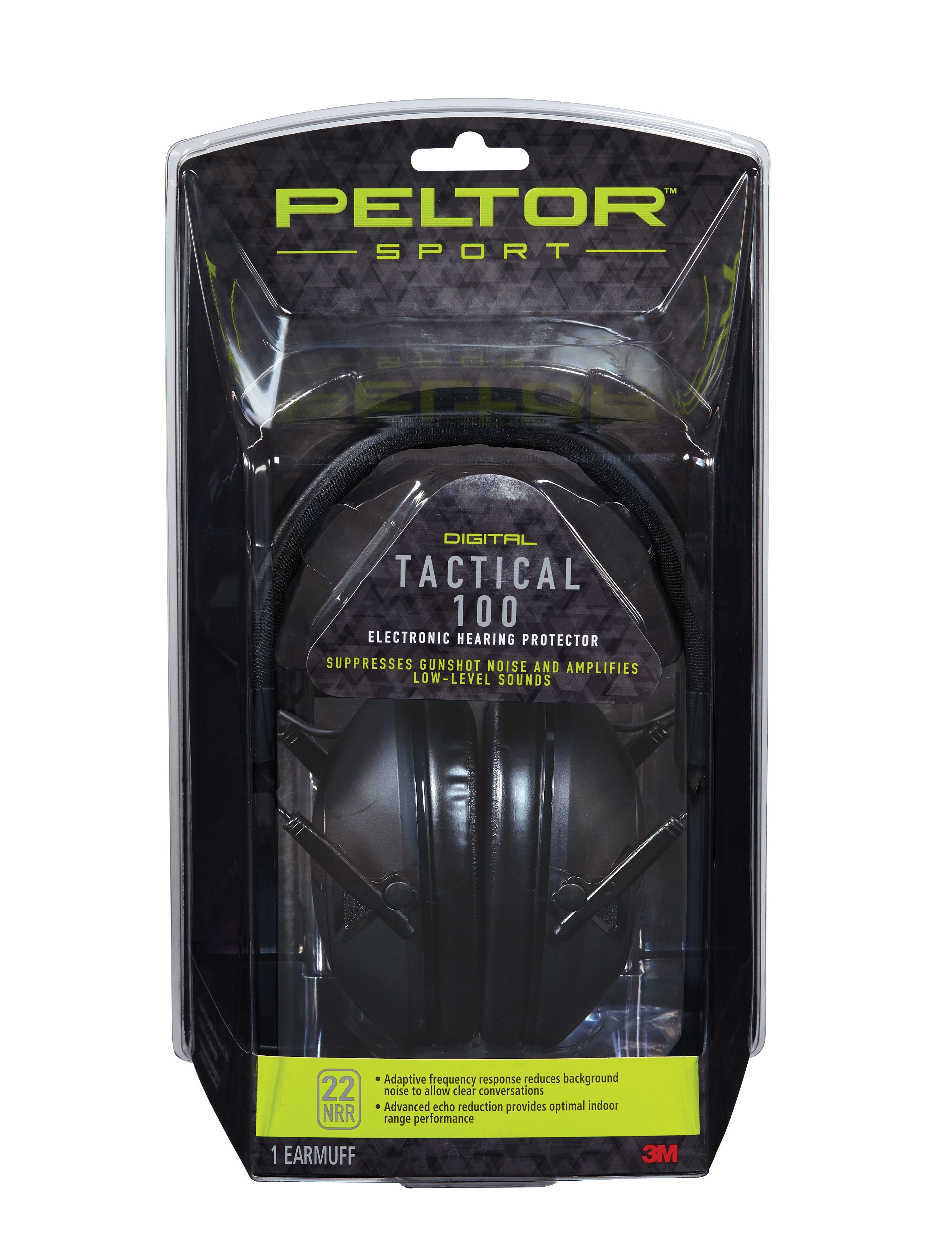 Peltor Sport Tactical 100 Electronic Hearing Protector - 4/CV - TAC100-OTH