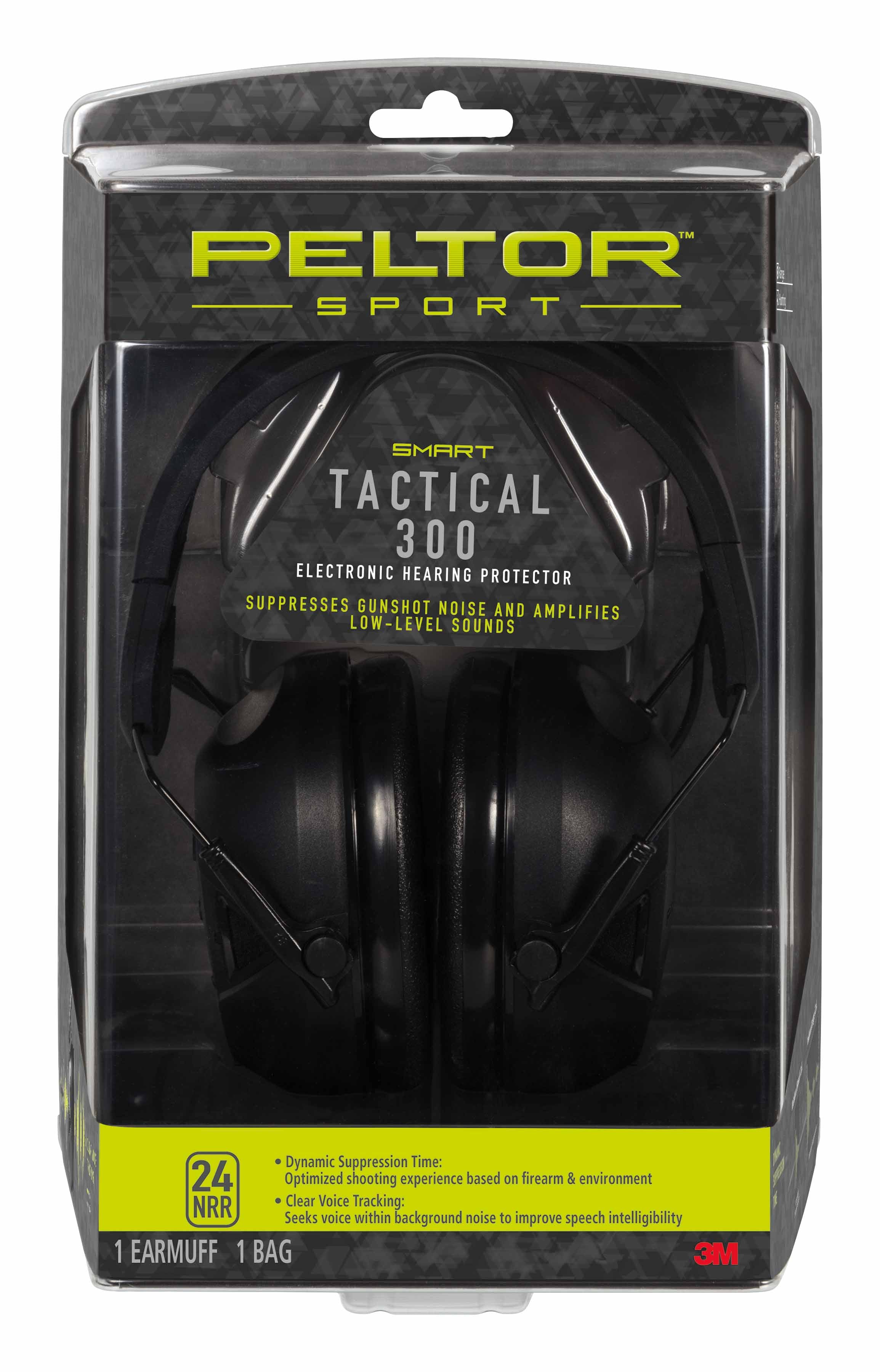 Peltor Sport Tactical 300 Electronic Hearing Protector - 1 Hearing Protector - TAC300-OTH