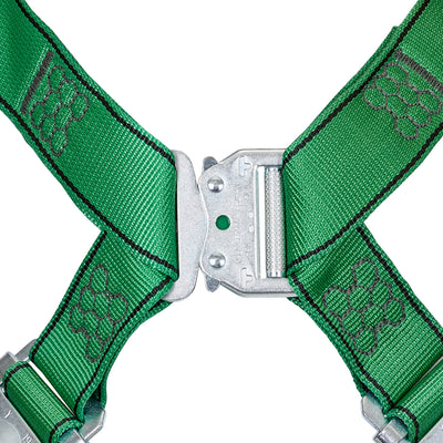 MSA V-FORM Harness w/Back & Side D-Rings - Tongue Buckle Leg Straps Quick Connect Chest Buckle - Extra Large - 10206063