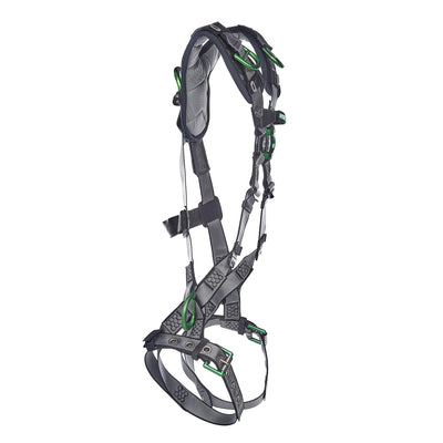 MSA V-FIT Harness w/Back, Front, Side & Shoulder D-Rings - Tongue Buckle Leg Straps - Shoulder Padding - Standard - 10194905