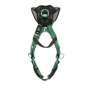 MSA V-FORM+ Harness w/Back & Side D-Rings - Quick Connect Leg Straps - Extra Large - 10206106
