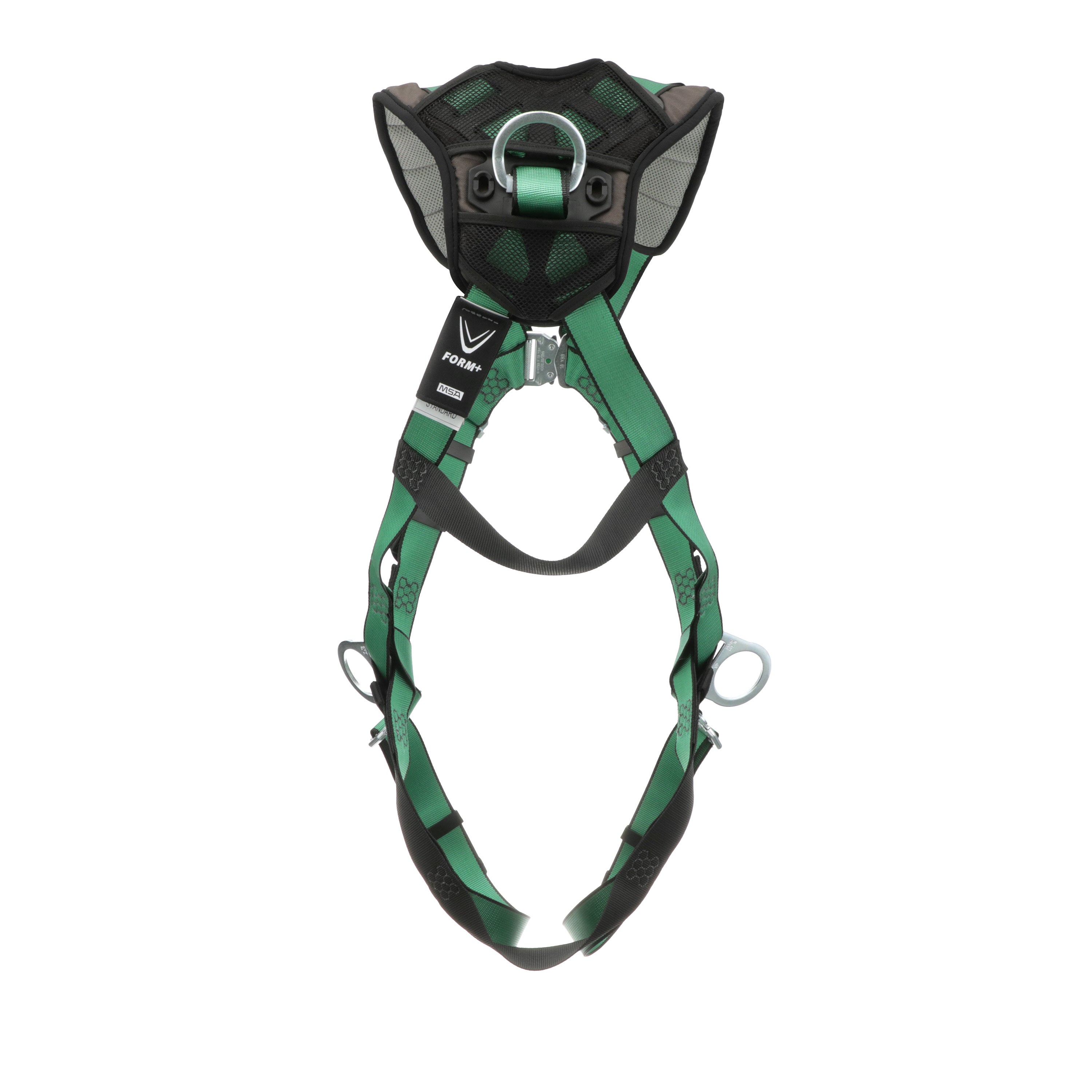 MSA V-FORM+ Harness w/Back & Side D-Rings - Quick Connect Leg Straps - Extra Large - 10206106
