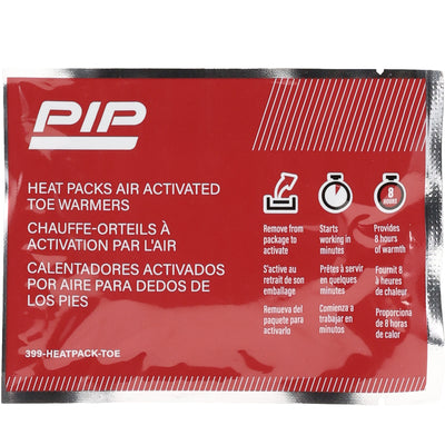 PIP Heat Pack Toe Warmers, Adhesive Air Activated, 8+ Hours of Warmth - Sold by the Pair - 399-HEATPACK-TOE