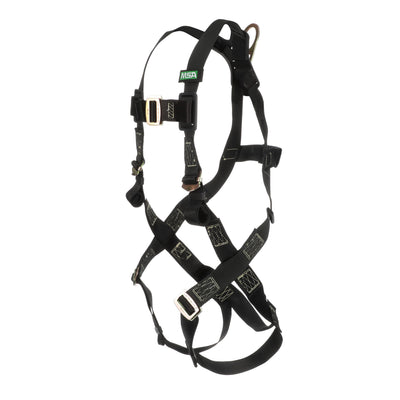 MSA Workman Arc Flash Vest-Style Harness w/Back D-Ring - Tongue Buckle leg straps - Standard (STD) - 10152637