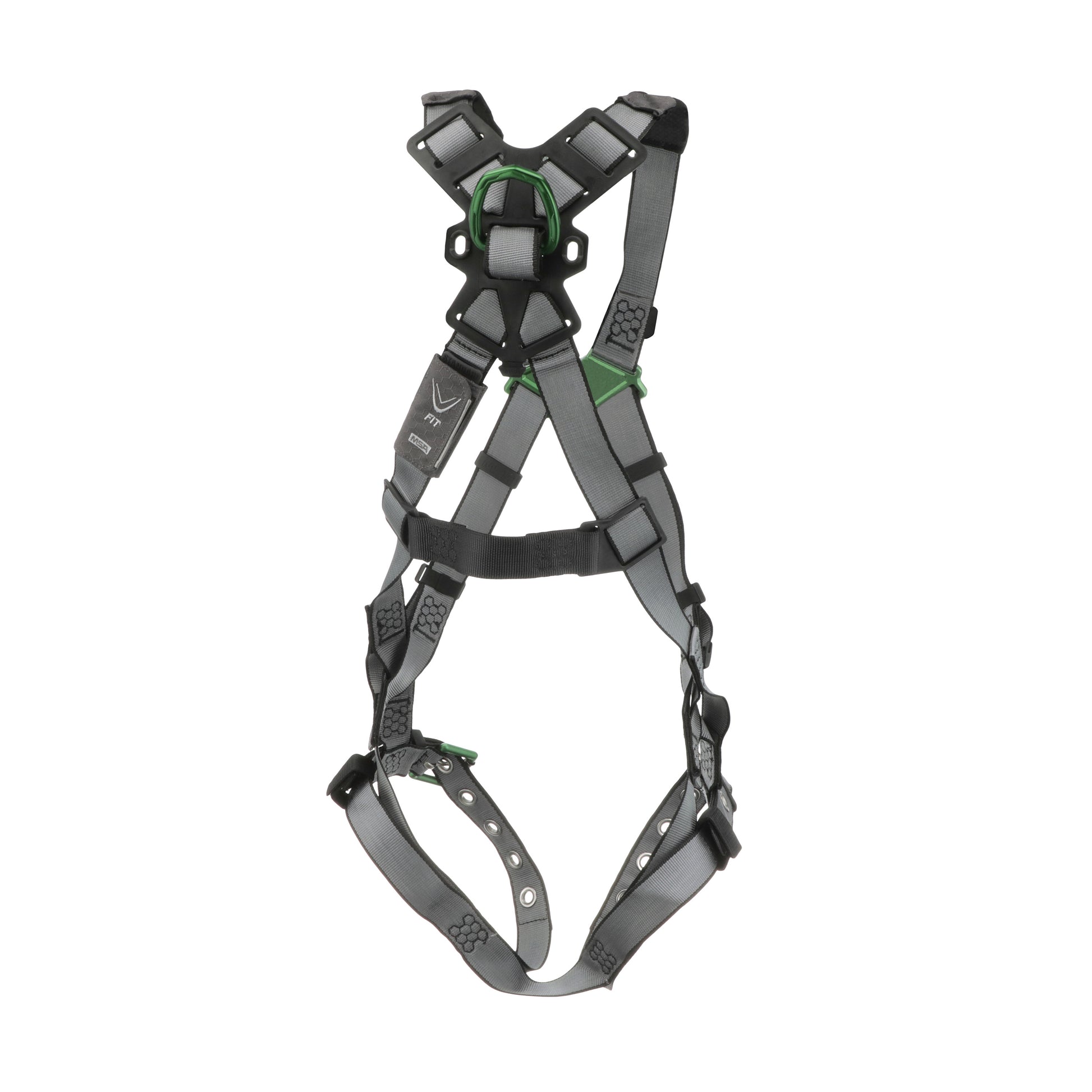 MSA V-FIT Harness w/Back D-Ring - Tongue Buckle Leg Straps - Standard - 10195092