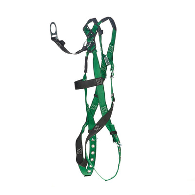 MSA V-FORM Harness w/Back D-Ring with D-Ring Extender - Tongue Buckle Leg Straps Quick Connect Chest Buckle - Extra Small - 10208274