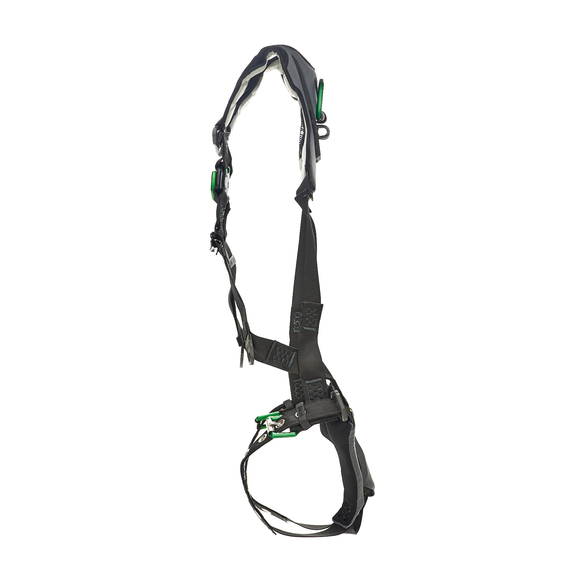 MSA V-FLEX Harness w/Back & Front D-Rings - Tongue Buckle Leg Straps - Super Extra Large - 10211323