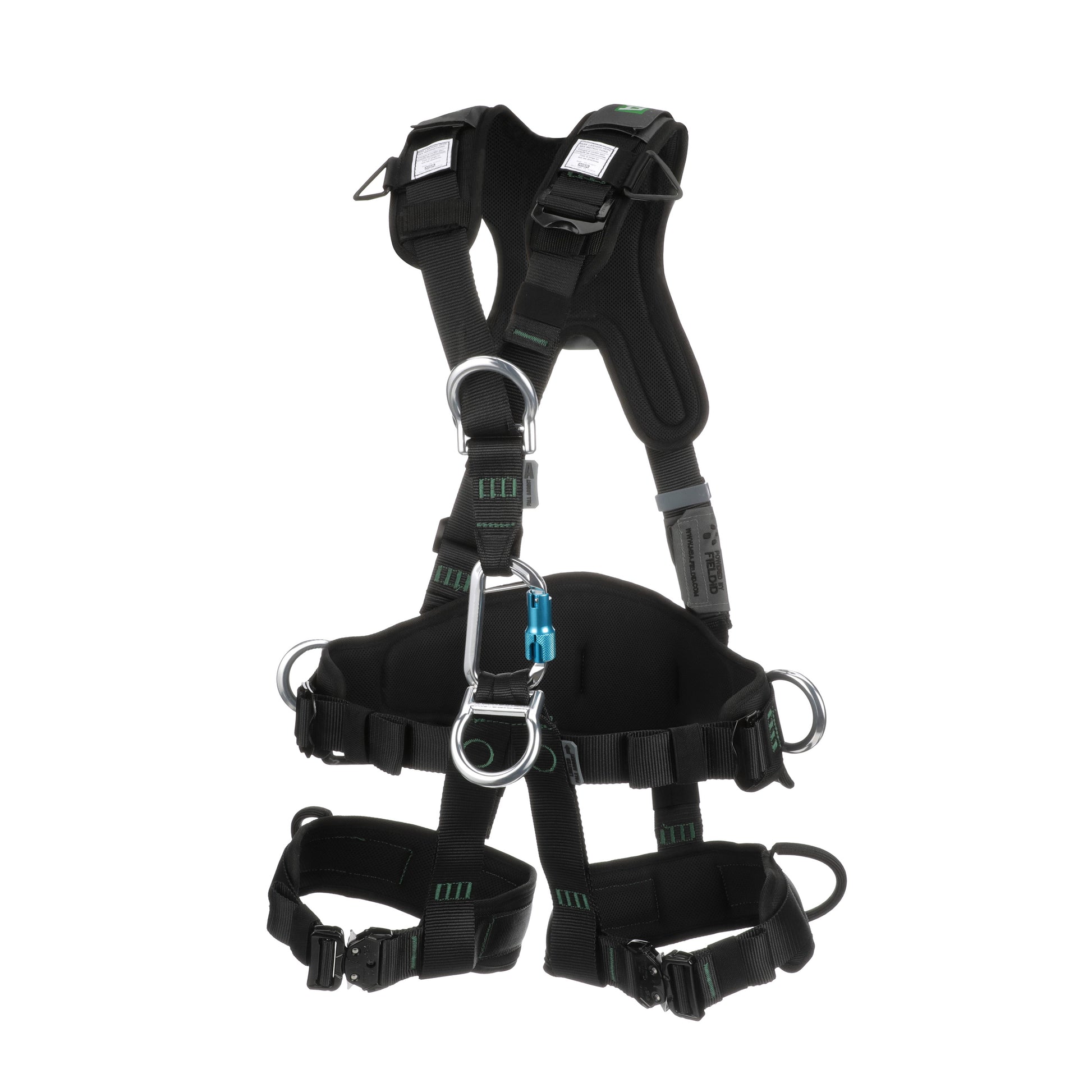 MSA Gravity Suspension Harness w/Back, Front, Belly, & Side D-Rings - Lumbar, Shoulder & Leg Padding - Large - 10150458