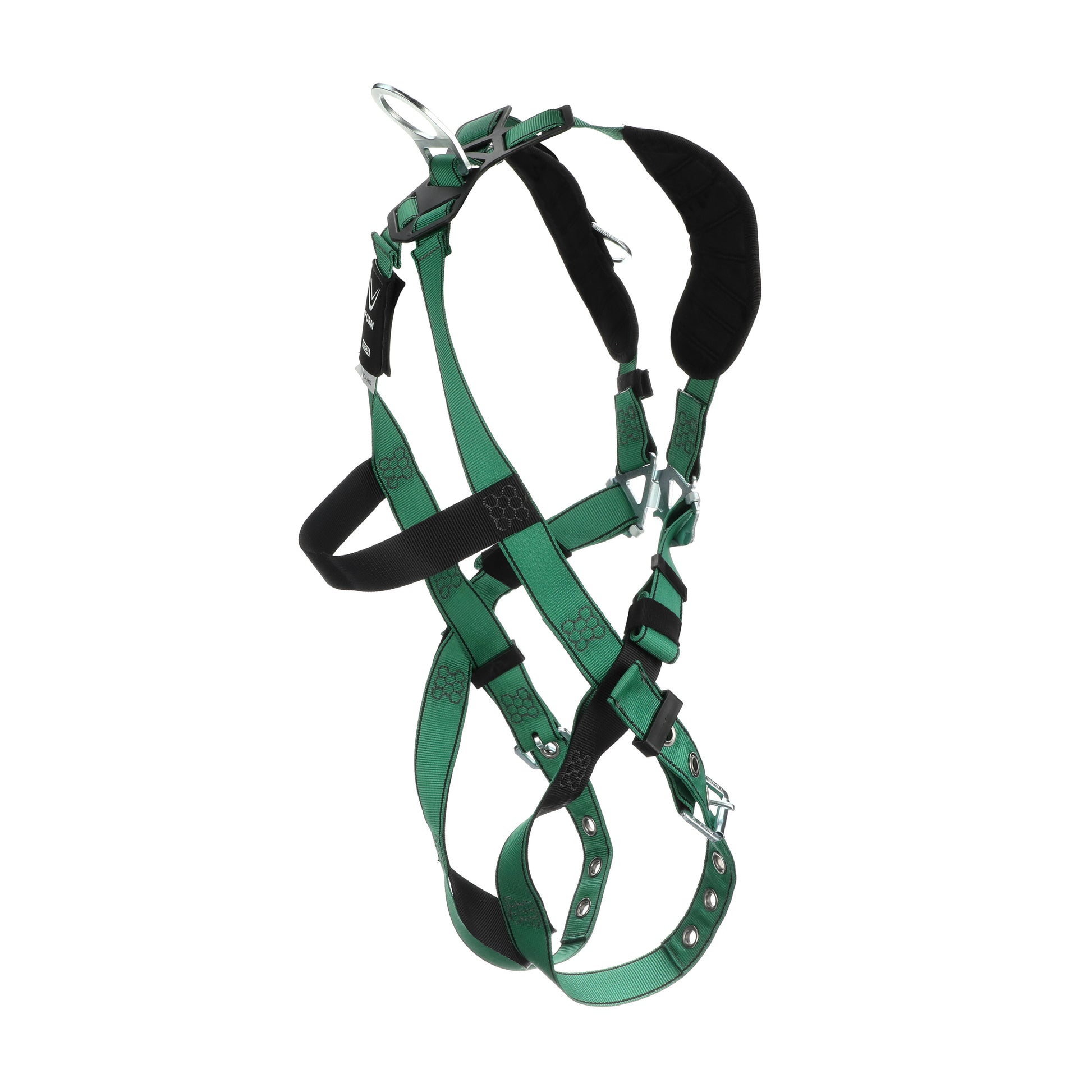 MSA V-FORM Harness w/Back & Shoulder D-Rings - Tongue Buckle Leg Straps - Extra Small - 10197218
