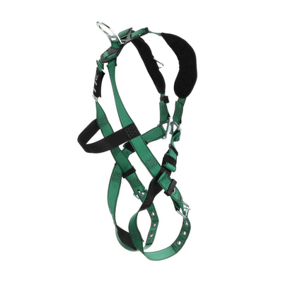MSA V-FORM Harness w/Back & Shoulder D-Rings - Tongue Buckle Leg Straps - Extra Small - 10197218