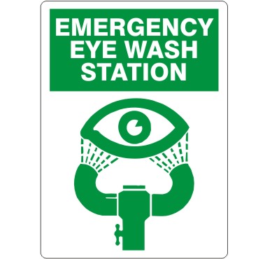 EMERGENCY EYE WASH STATION WITH FOUNTAIN PICTO