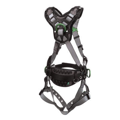 MSA V-FIT Construction Harness w/Back & Side D-Rings - Tongue Buckle Leg Straps - Shoulder Padding - Standard - 10195149