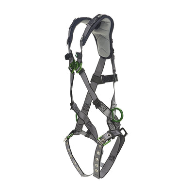 MSA V-FIT Harness w/Back & Side D-Rings - Tongue Buckle Leg Straps - Shoulder Padding - Standard - 10194909