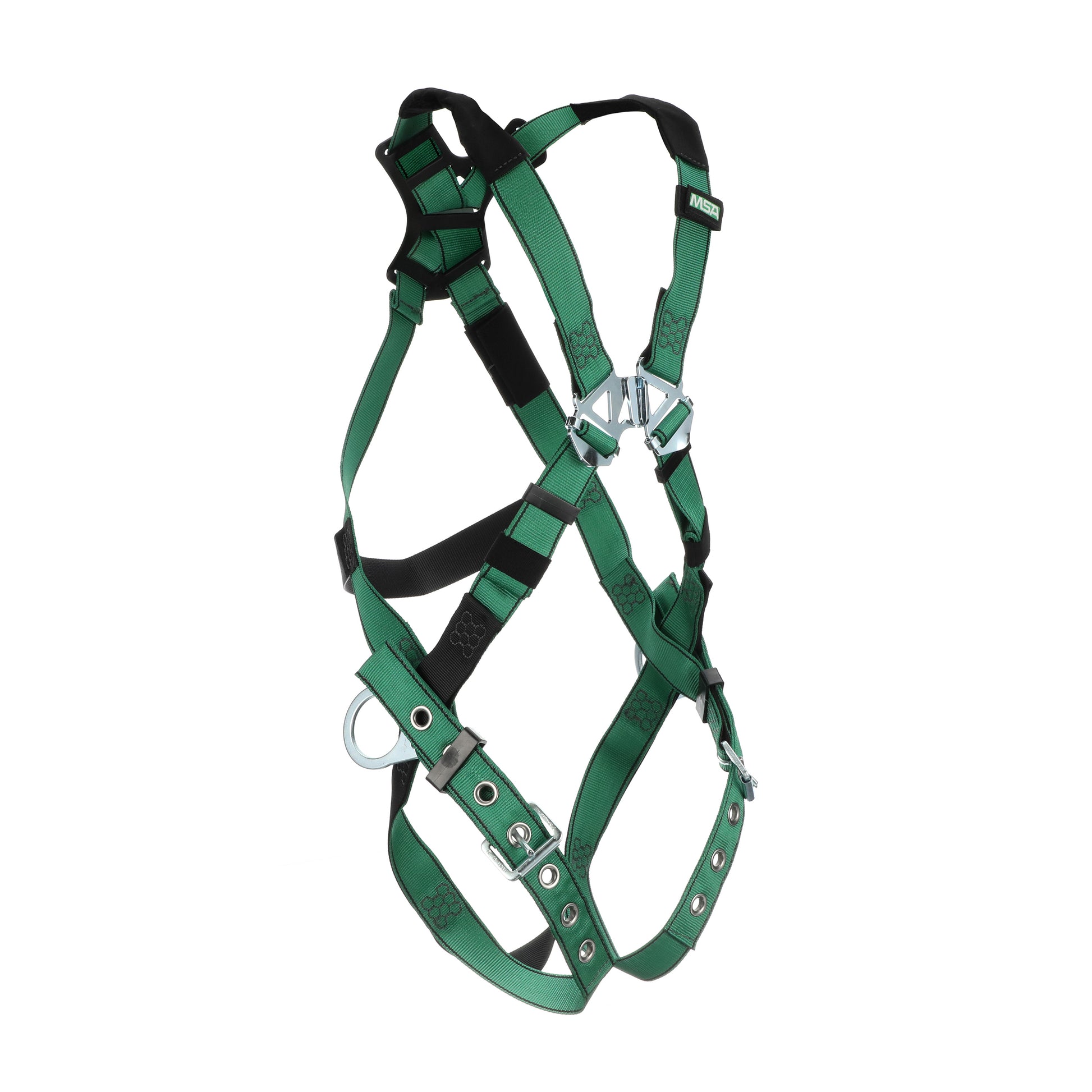 MSA V-FORM Harness w/Back & Side D-Rings - Tongue Buckle Leg Straps - Standard - 10197215