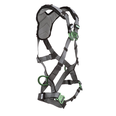 MSA V-FIT Harness w/Back & Side D-Rings - Quick-Connect Leg Straps - Shoulder Padding - Standard - 10194873