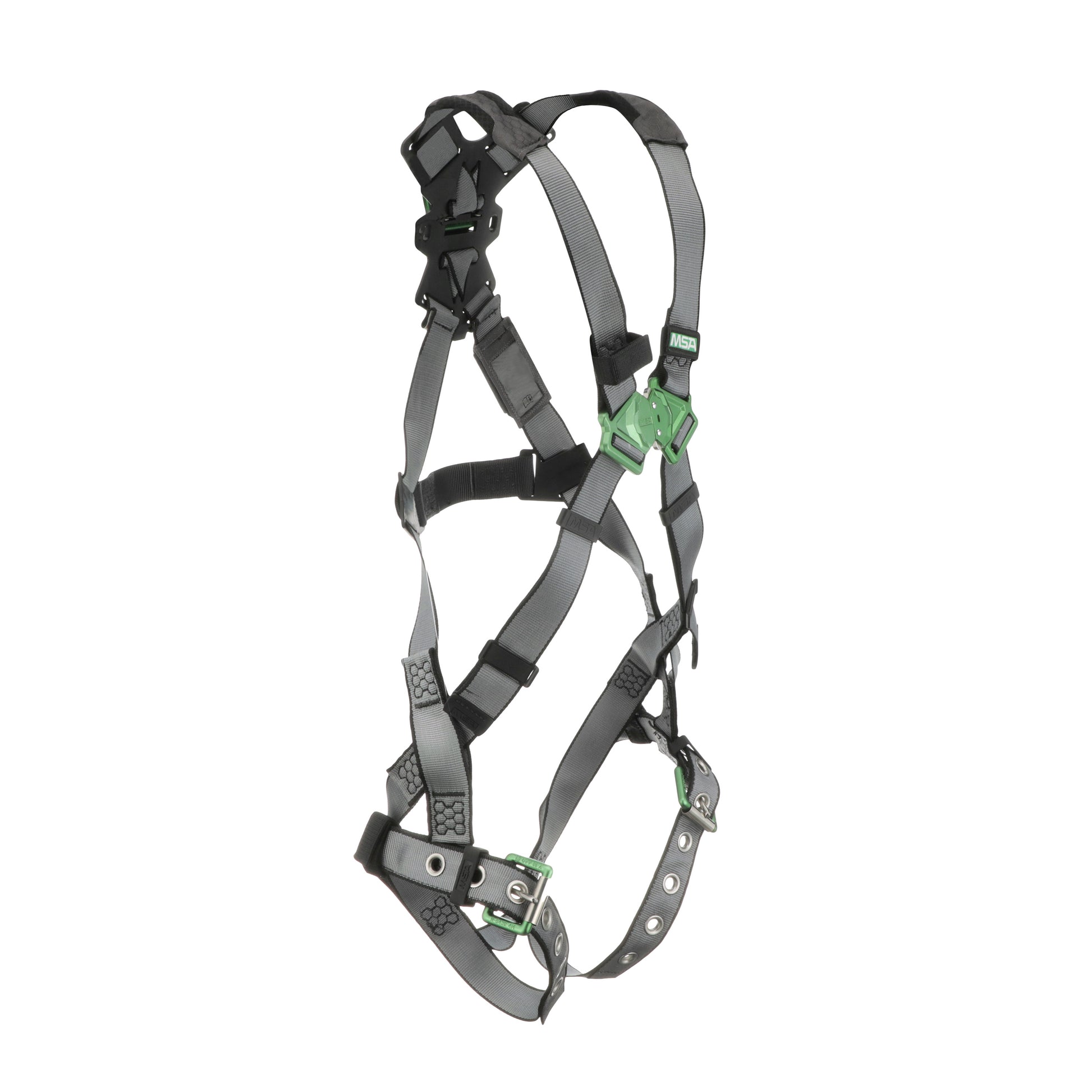 MSA V-FIT Harness w/Back D-Ring - Tongue Buckle Leg Straps - Standard - 10195092