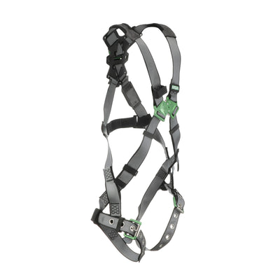 MSA V-FIT Harness w/Back D-Ring - Tongue Buckle Leg Straps - Standard - 10195092