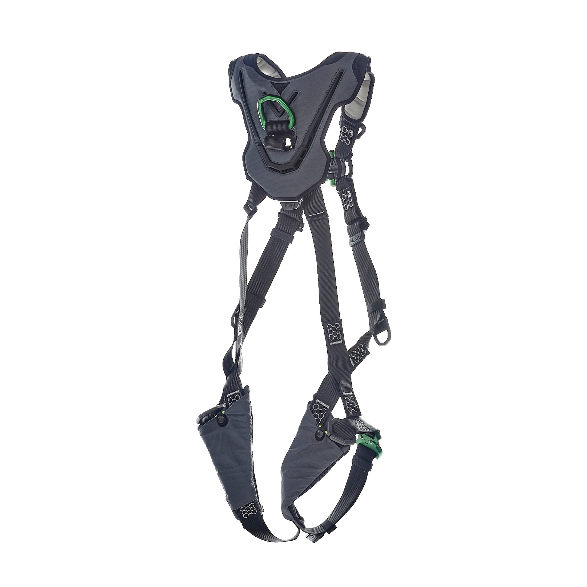 MSA V-FLEX Harness w/Back & Front D-Rings - Quick Connect Leg Straps - Extra Small - 10211316
