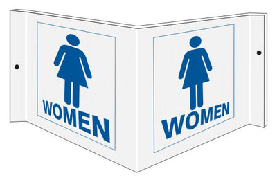 WOMEN WITH SYMBOL - PROJECTING WALL SIGN