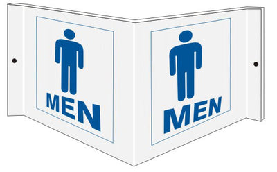 MEN WITH SYMBOL - PROJECTING WALL SIGN