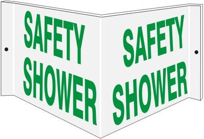 SAFETY SHOWER - PROJECTING WALL SIGN